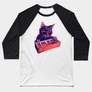 Synth Cat Baseball T-Shirt